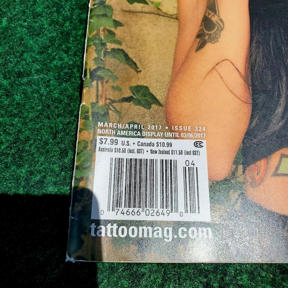 Tattoo Magazine 30th Anniversary Jan/Feb 2017 Issue 323 & 324 Art Skin Ink Model - Picture 5 of 9